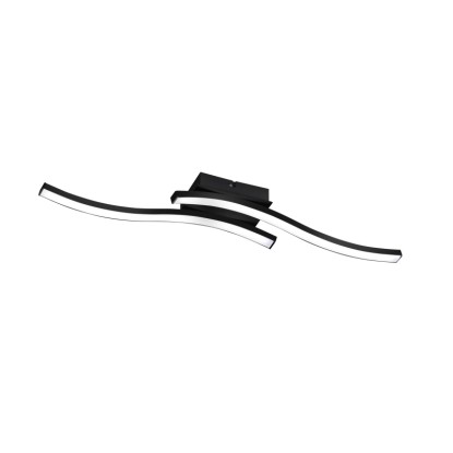 REALITY Stropní svítidlo ROUTE černé 2x SMD LED 5W 500lm 3000K 7 x 56 x 9 cm