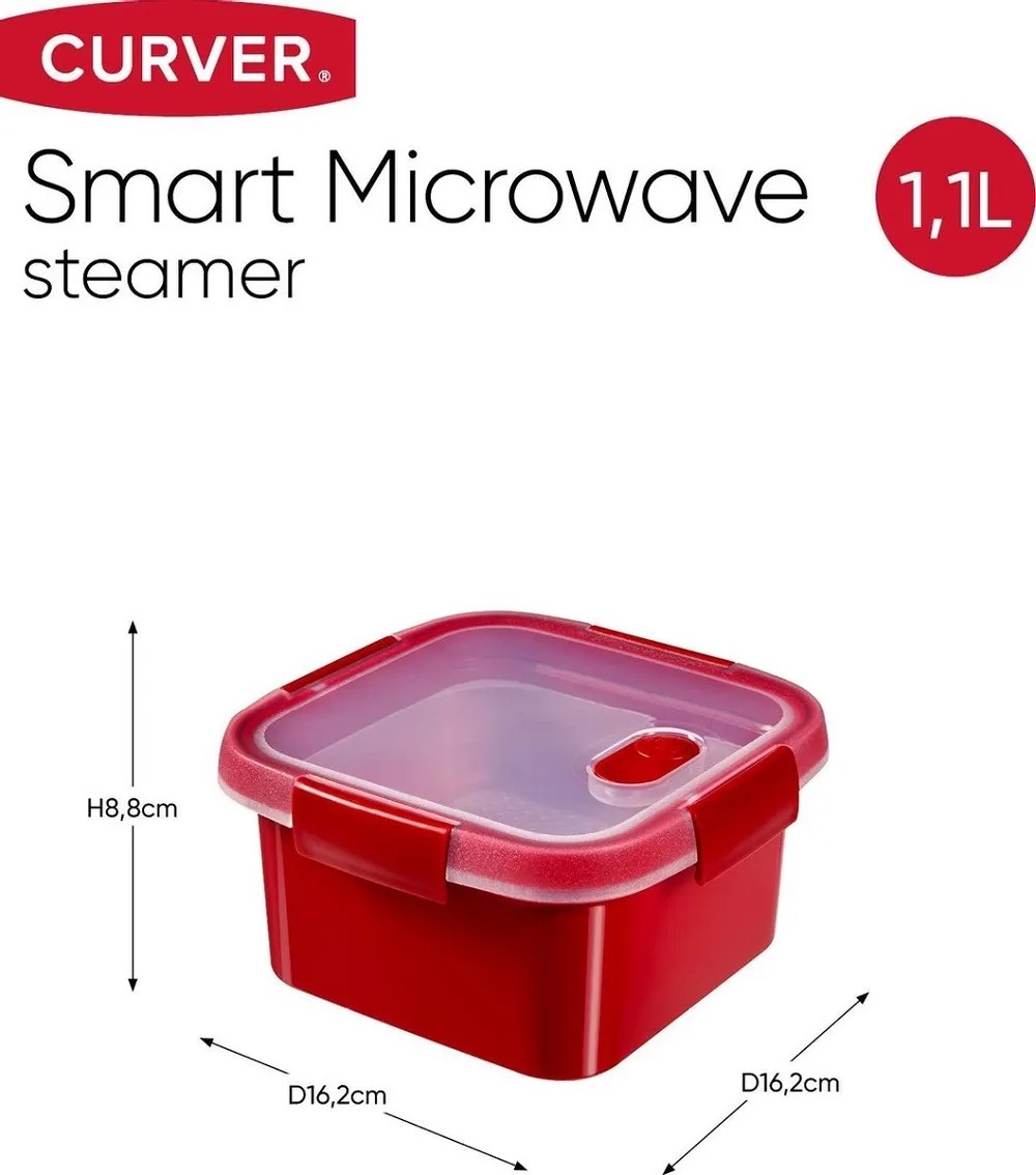 Curver Dóza s ohřívací podložkou Smart Microwave Eco Steamer 1,1 l