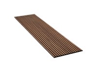 Denpanels Akustický panel WOOD Ořech olej. černá MDF černá plsť 240 x 60 x 2 cm