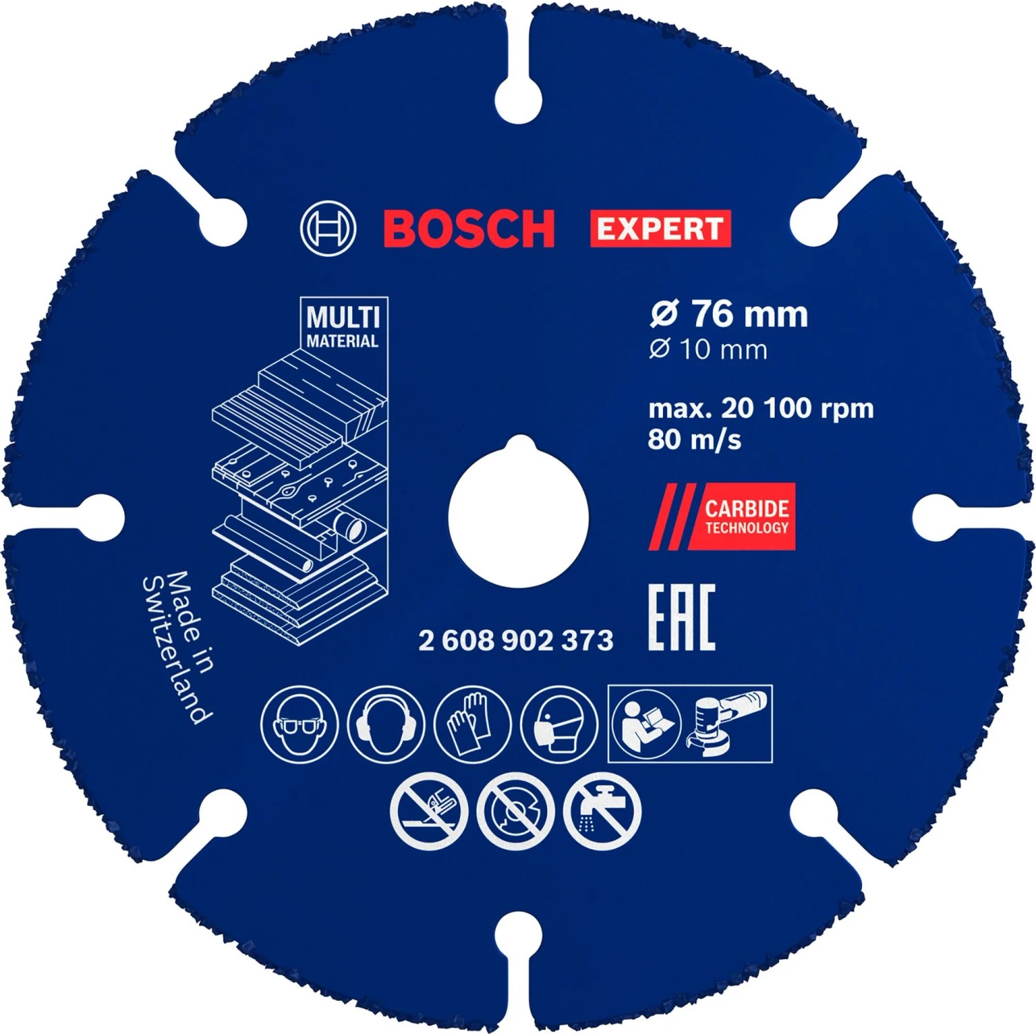 Bosch Karbidový řezací kotouč EXPERT MultiMaterial pr. 76x10 mm (2608902373)