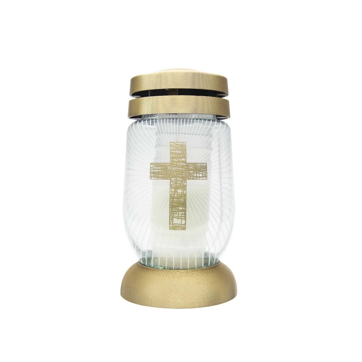 Bolsius Theresia Hřbitovní lampa kříž 23 cm