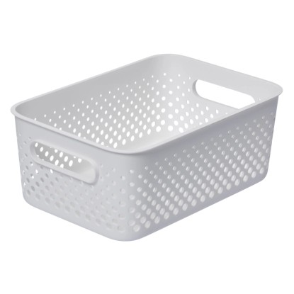 SmartStore Úložný koš Essence M bílý 29,5 x 20,5 x 12 cm, 5,6 l