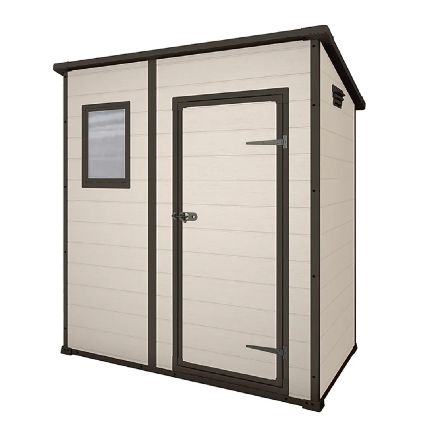 Keter Plastový zahradní domek Manor Pent 6x4, béžová, 183,5 x 111 x 200,5 cm