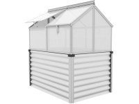 Vitavia Vyvýš. záhon s pař. Gaia Jumbo HKP 4mm elox/hliník 83 x 122 x 135 cm