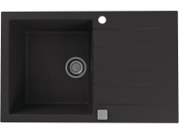 Alveus Granitový dřez Cadit 20, černá, 79 x 50 cm