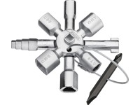 Knipex Klíč na rozvodné skříně TwinKey pro běžné skříně a systémy zavírání