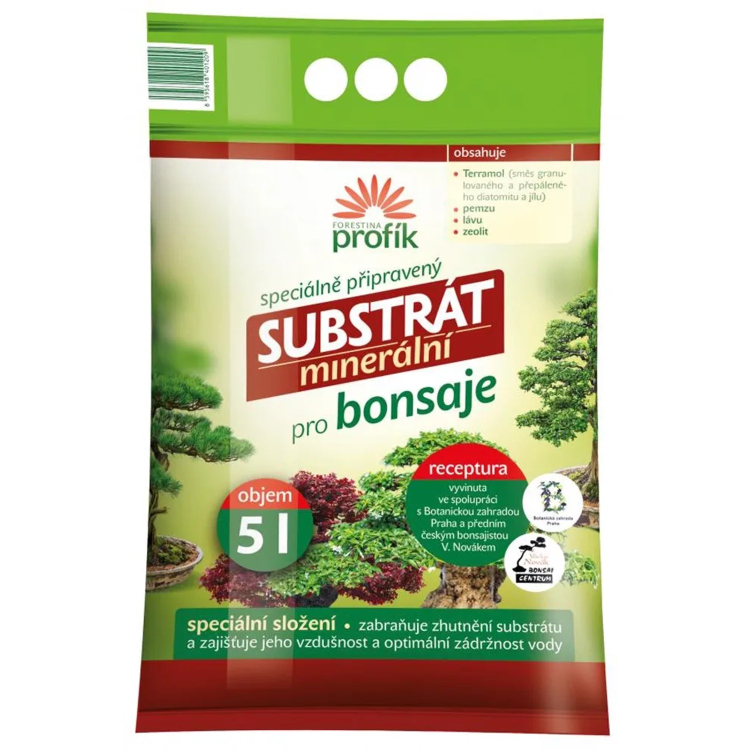 FORESTINA profík Minerální Substrát pro bonsaje 5 l