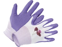 LUX Zahradní latexové rukavice fialové velikost 9