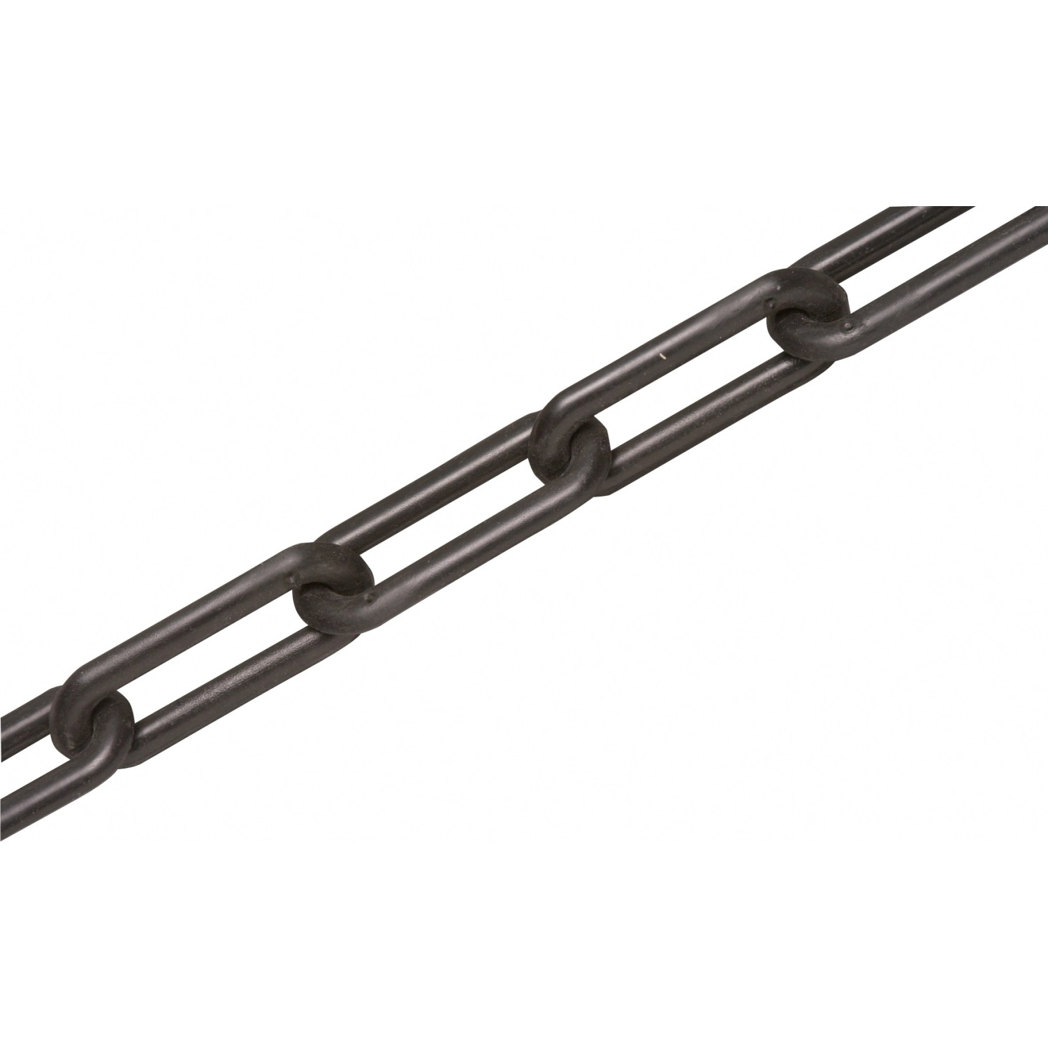 LUX Plastový řetěz dlouhočlánkový kulatý, černý, pr. 10 mm - metráž