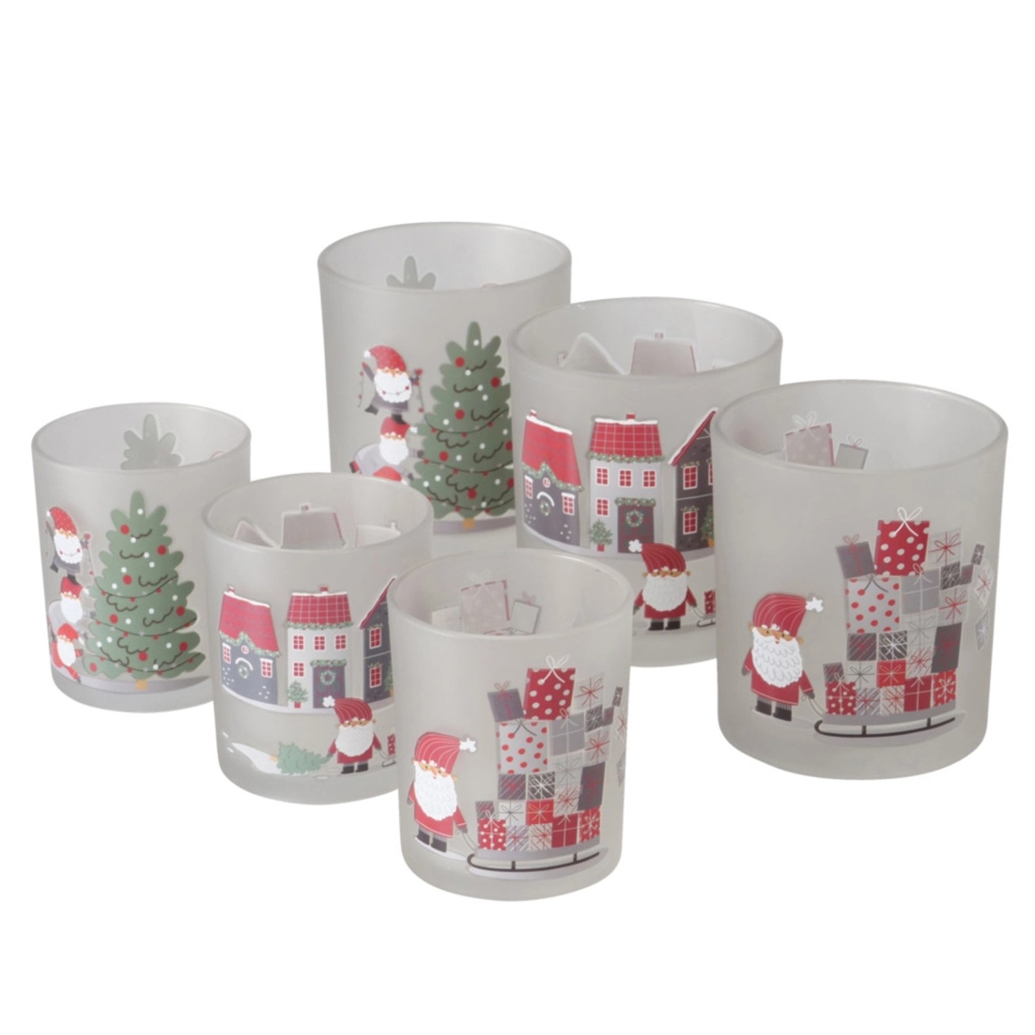 Boltze Svícen Monti různé druhy pr. 7 x 8,3 cm, 2 ks