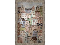 Bondecor Deska na klíče, domečky, plastová, 20 x 30 cm Bondecor Deska na klíče, domečky, plastová, 20 x 30 cm