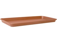 Florus Miska pod truhlík Universal L, terakotová, 86 x 32,5 x 4,8 cm