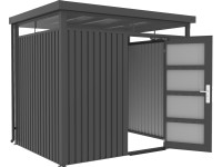 Floraworld Zahradní domek systémový domek Premium Q5 met.černý 274x194x218cm