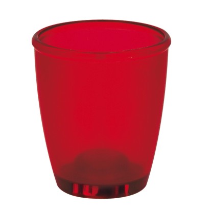 Spirella Kelímek na zubní kartáčky Toronto plast červený