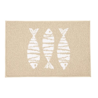 Kleine Wolke Koupelnová předložka Fish písková béžová 50 x 60 cm