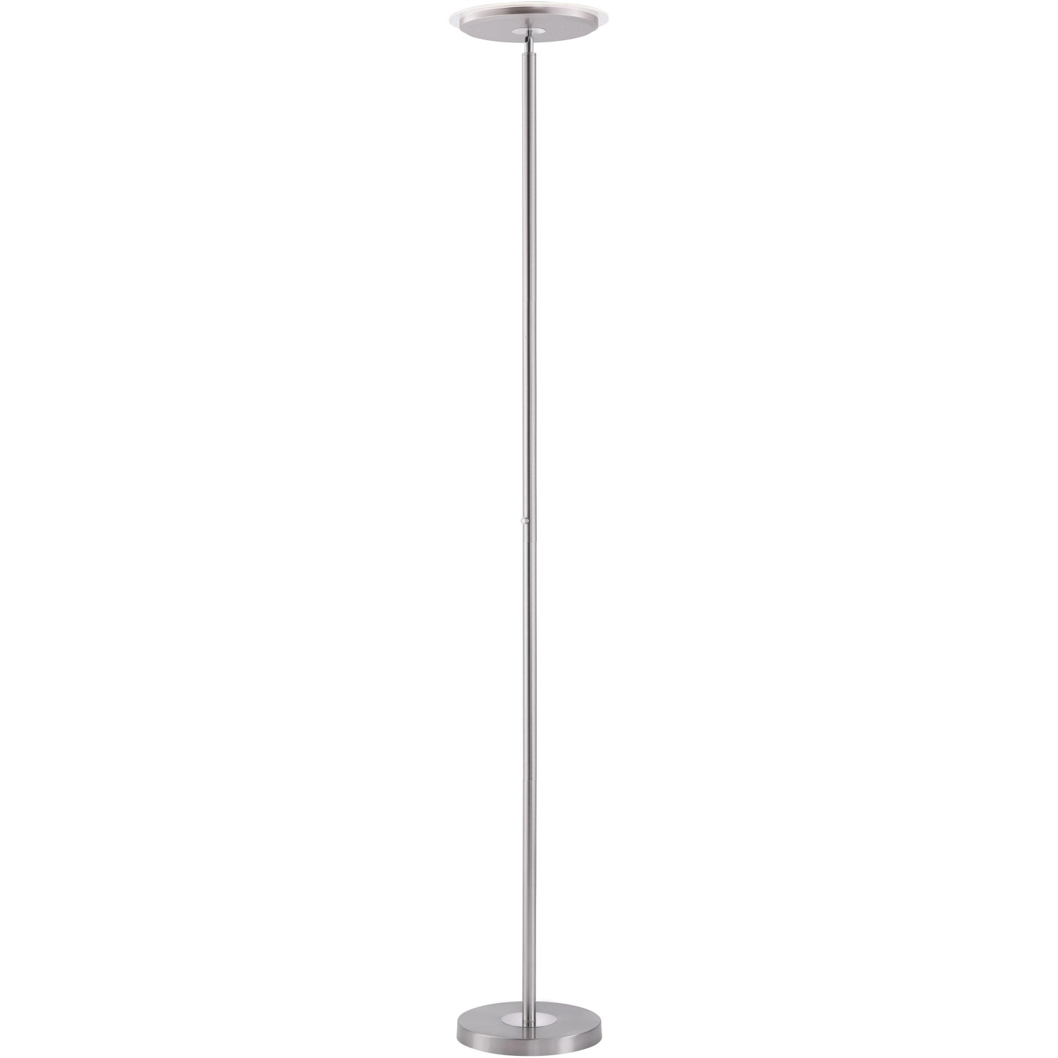 SellTec Stojací LED lampa osvětlující strop Hans, 3000K, ocelová, pr.28 x 190 cm