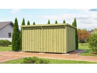 Weka Dřevěný úložný domek 607 var. 3, tlaková impregnace, 389 x 288 cm