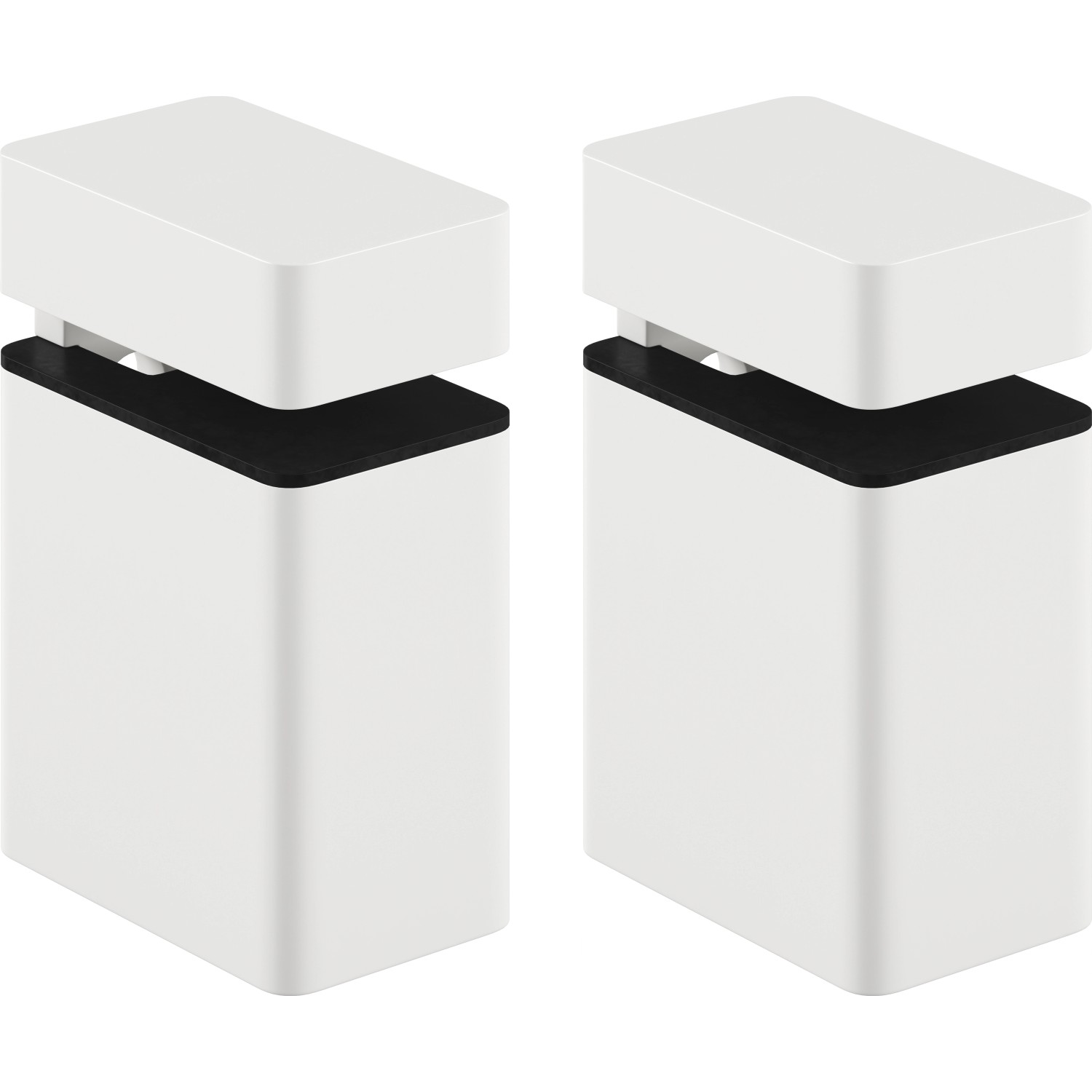 Sada nástěnných držáků polic Modern Slim, max. 20 cm, 10 kg, matná bílá, 2 ks