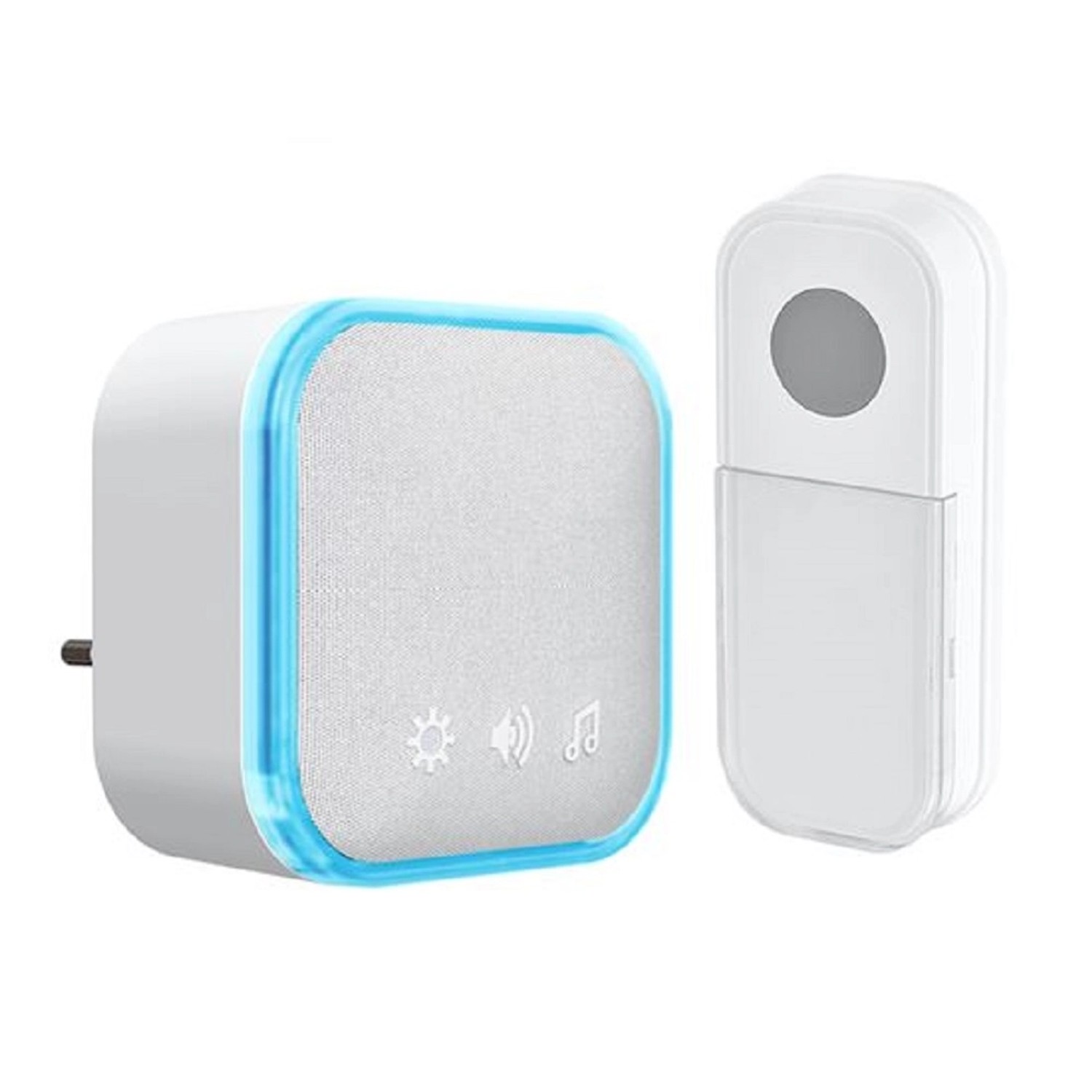 Solight Bezdrátový domovní zvonek 1L76 do zásuvky, learning code, 180m, bílá