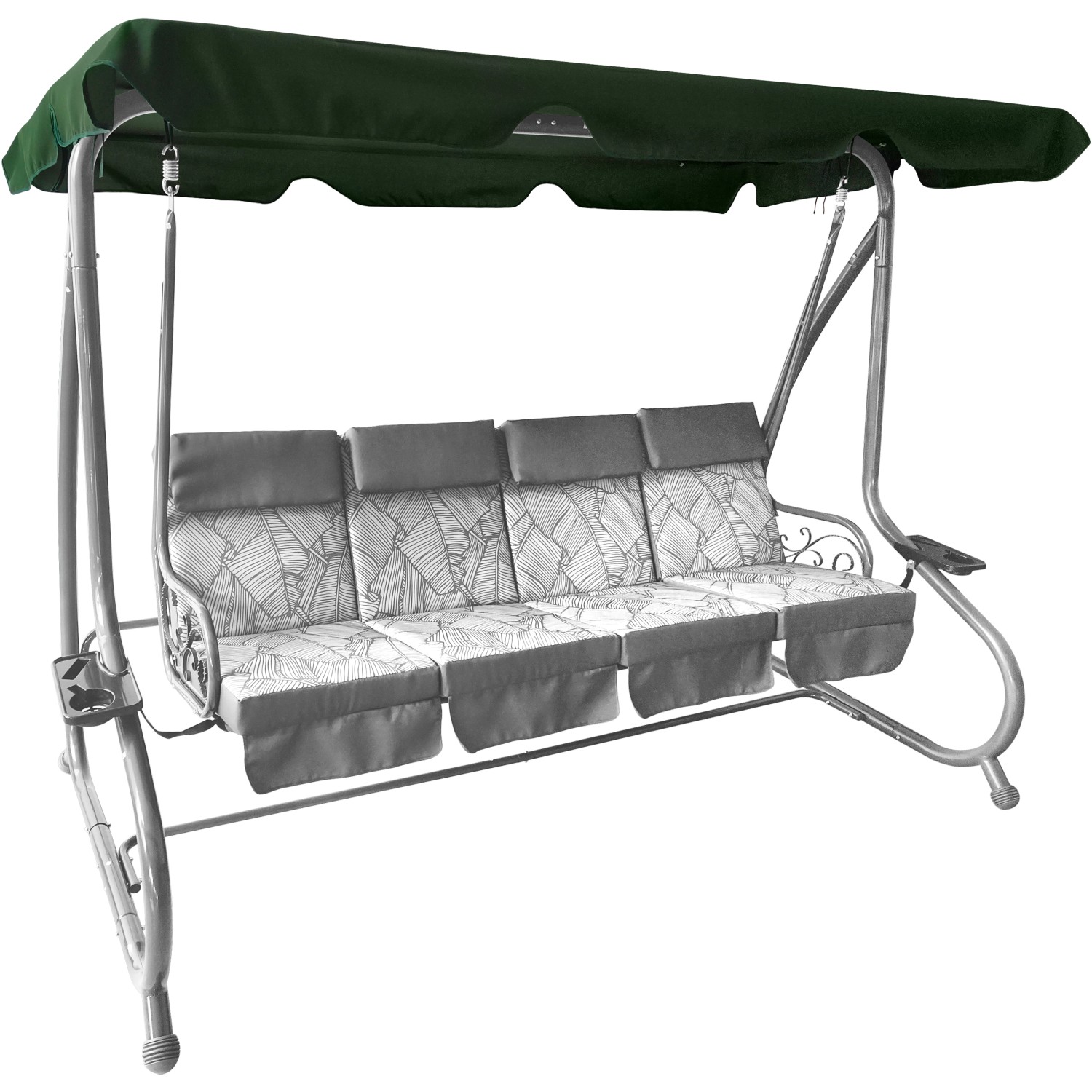 Střecha pro 4místnou hollywoodskou houpačku Talca, tmavě zelená, 145 x 257 cm