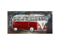 FALC Kovový obraz 3D Volkswagen T2, 40 x 80 cm