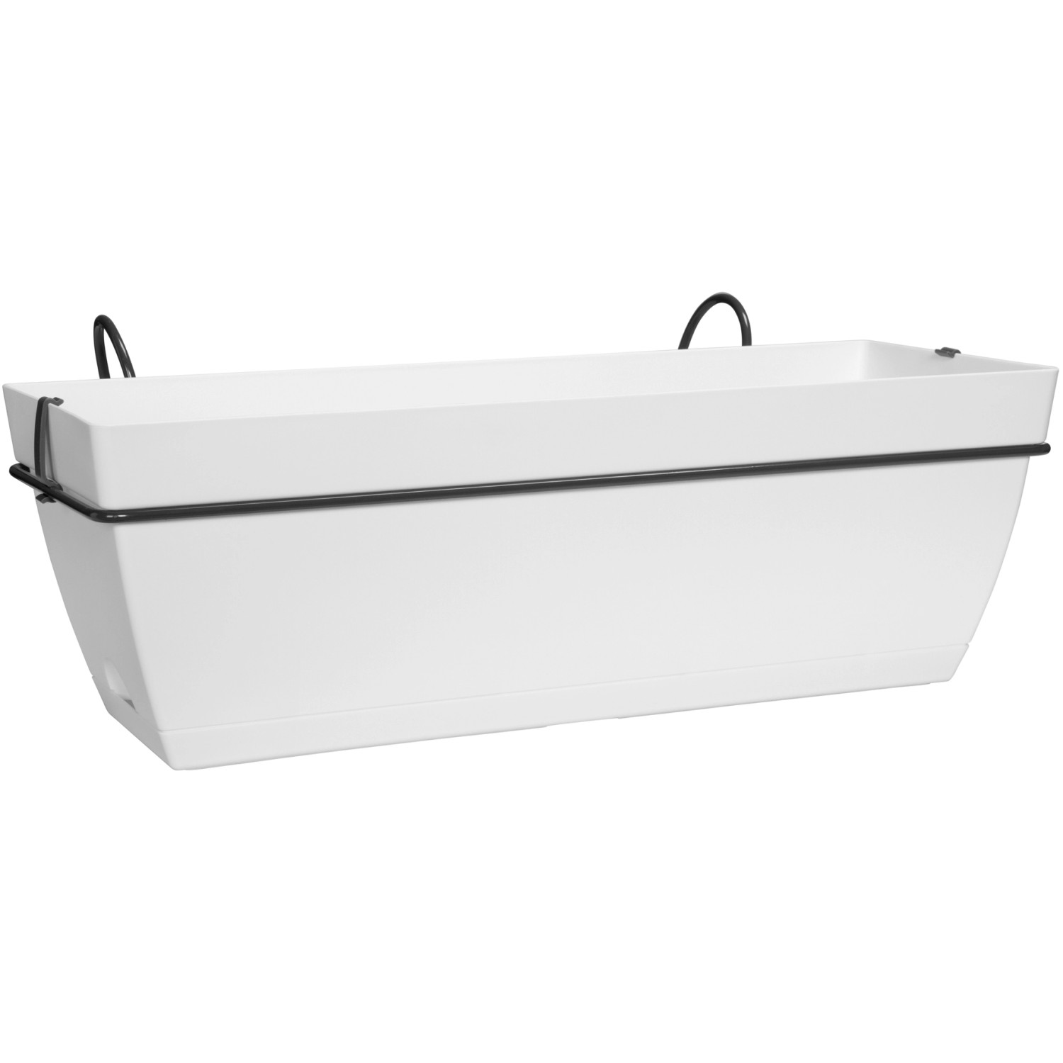 Ebert Sada květinových truhlíků Paris 18 cm x 50 cm x 27 cm bílá