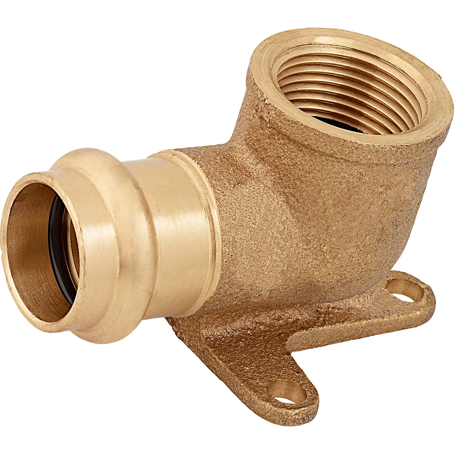 Lisovací nástěnné koleno P 4471 G červený bronz, pr. 22mm x 24,1mm (Rp 3/4), 1ks