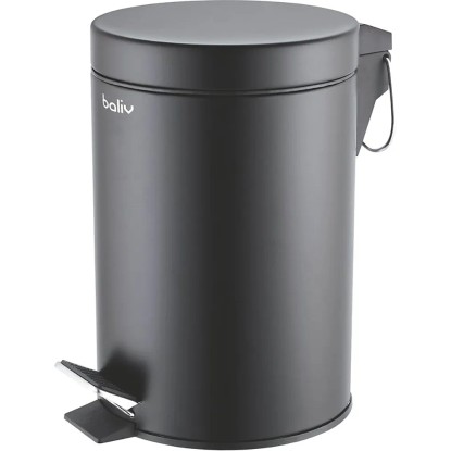 baliv Koš nášlapný černý, 3 l