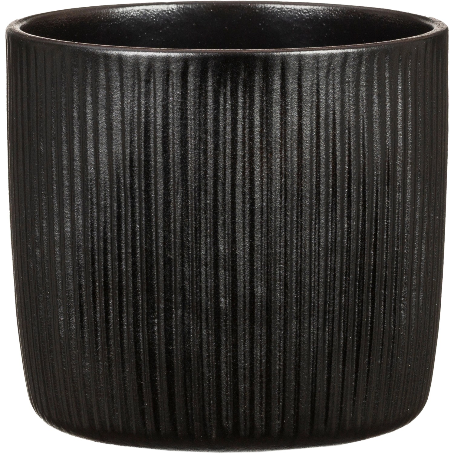 Scheurich Obal na květináč Solido Linea 909 Ebano, pr. 15 cm