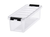 SmartStore Skladovací box Classic s víkem, transparentní, 14 x 38 x 11 cm, 3,5 l