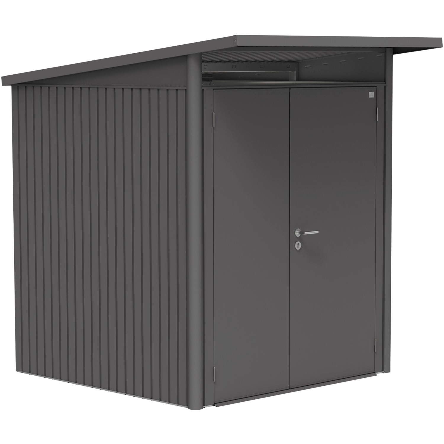 Biohort Plechový domek AvantGarde A1 2křídlé dveře tm.šedá 180 x 220 x 218 cm