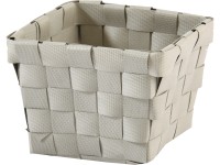 Úložný košík z PP výpletu šedý 10 cm x 10 cm x 75 cm