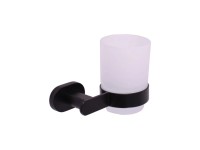 Držák na zubní kartáčky Yukon, černo-chromový