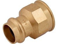 Přechodový nátrubek červený bronz, pr. 22 mm x 30,3 mm (Rp 1), 1 ks Přechodový nátrubek červený bronz, pr. 22 mm x 30,3 mm (Rp 1), 1 ks