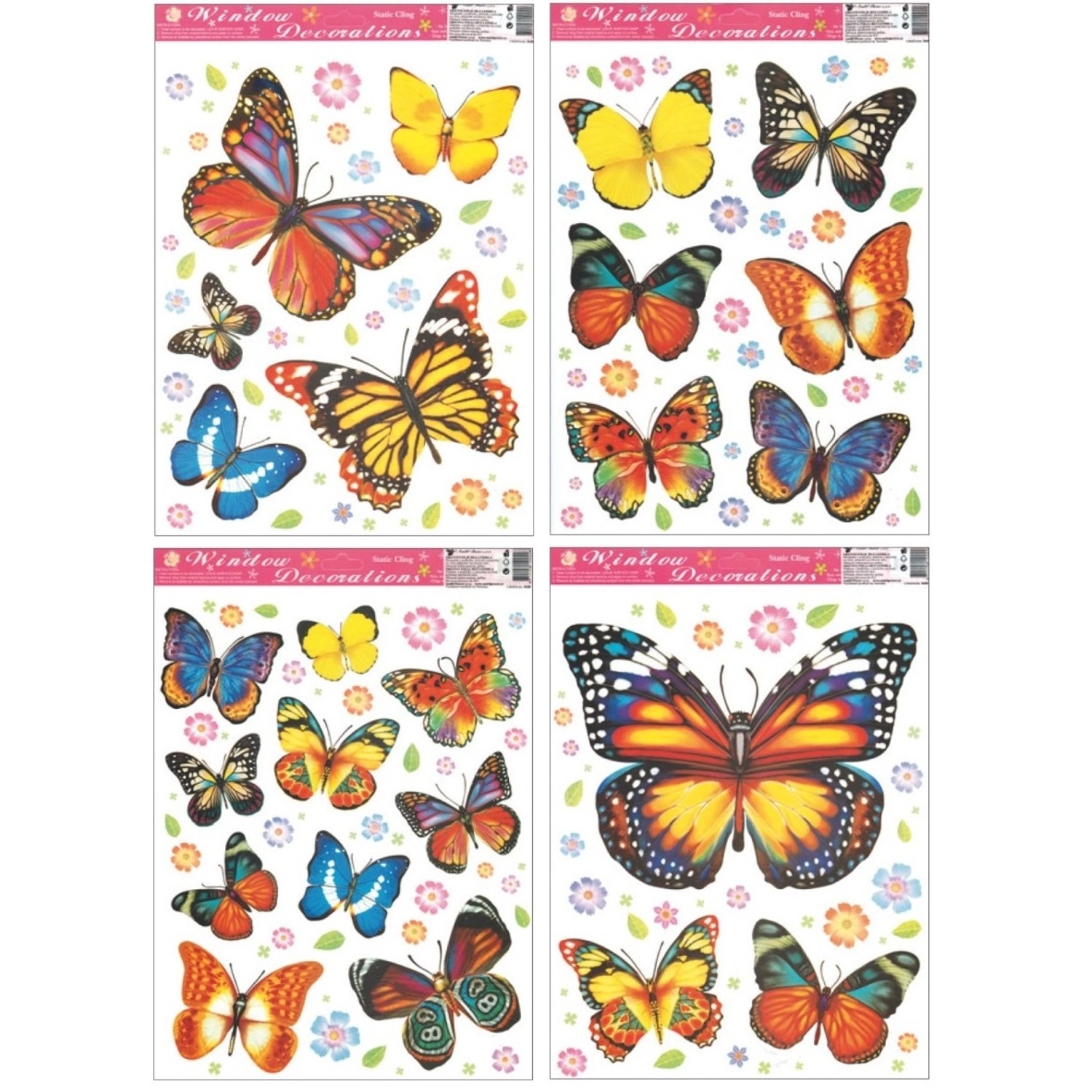 Anděl Přerov Dekorační okenní fólie moýli, 42 x 30 cm