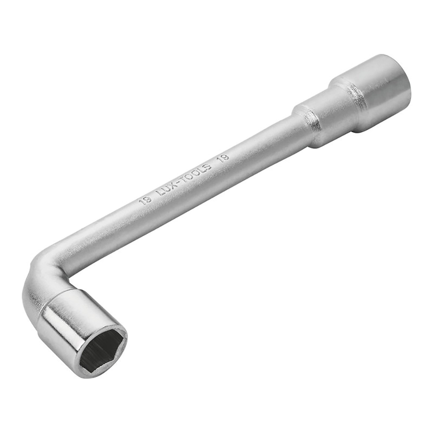 LUX-TOOLS Zahnutý nástrčný klíč oboustranný Classic 19 mm