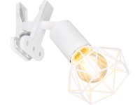 GLOBO Svítidlo na klip XARA I bílá E14 40 W 170 x 92 x 180 mm