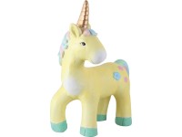 Dekorační figurka Jednorožec žlutý