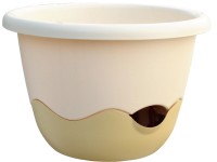 Plastia Květináč se závěsem Mareta slonová kost průměr 25 cm