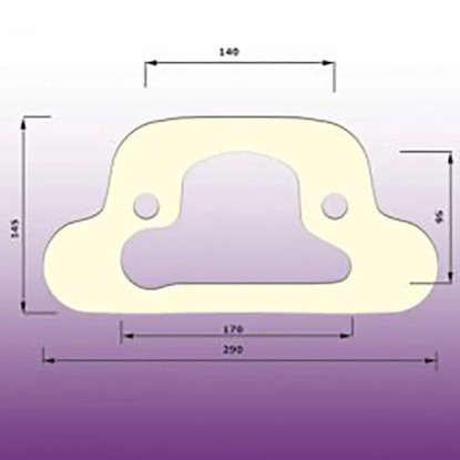 Těsnění WC kombi mezi nádrž a mísu typ M