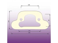 Těsnění WC kombi mezi nádrž a mísu typ M Těsnění WC kombi mezi nádrž a mísu typ M