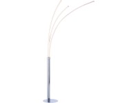 Just Light. Stojací LED lampa Maja, 18W, 2200lm, 3000K, chrom, 80 x 58 x 215 cm Just Light. Stojací LED lampa Maja, 18W, 2200lm, 3000K, chrom, 80 x 58 x 215 cm