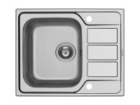 PYRAMIS Nerezový dřez ATHENA 1B 1D hladký, 62 x 50 cm PYRAMIS Nerezový dřez ATHENA 1B 1D hladký, 62 x 50 cm