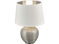 Trio Stolní svítidlo Luxor H: 26 cm bílo-stříbrné