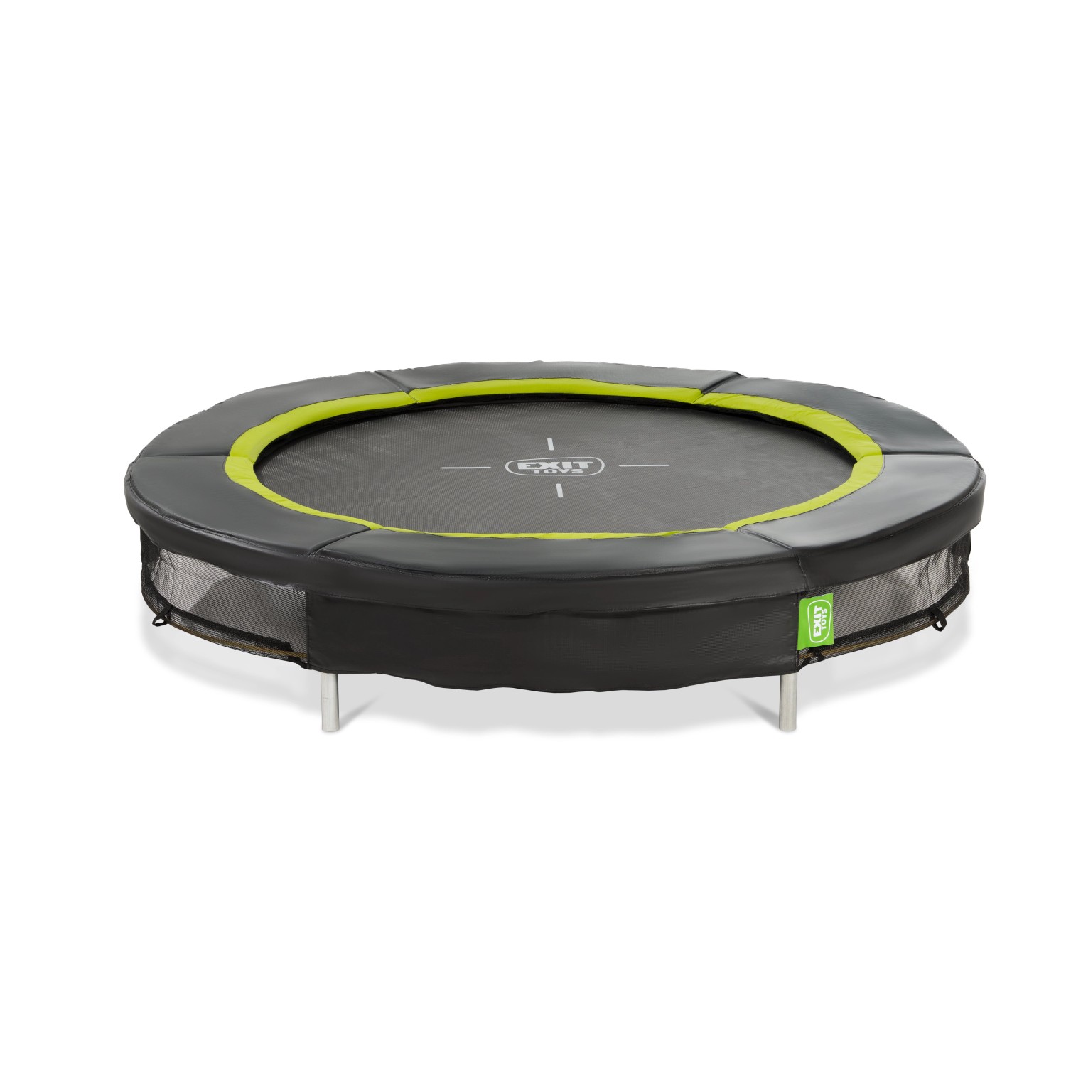 EXIT Sportovní trampolína zabudovaná do zěme Silhouette černá pr. 183 cm