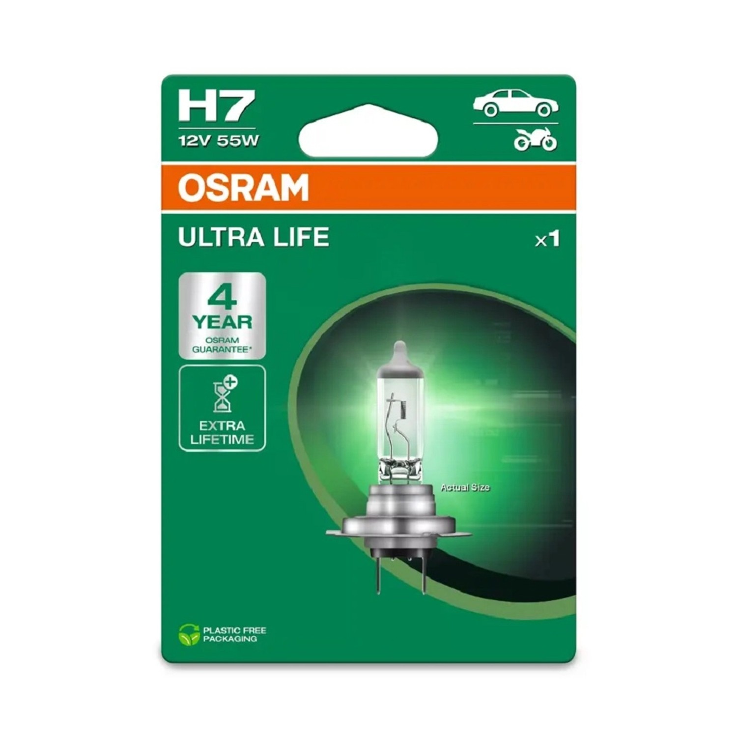 OSRAM Autožárovka Ultra Life H7, 55W, 12V, 1 ks (BLI ECO)