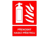 Tabulka Přenosný hasicí přístroj 210 mm x 148 mm Tabulka Přenosný hasicí přístroj 210 mm x 148 mm