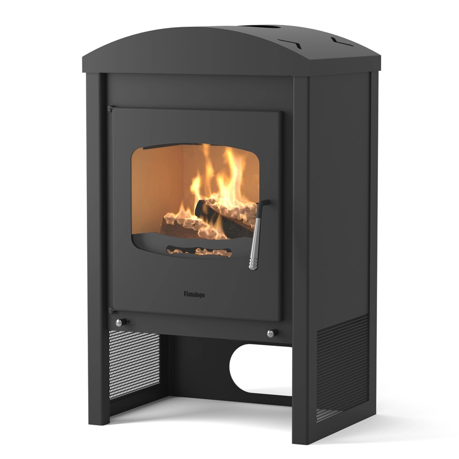 HS Flamingo Krbová kamna STAVANGER černá 555 x 910 x 410 mm