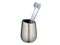 Wenko Kelímek na zubní kartáčky Badi 8 cm x 11 cm x 8 cm stříbrný matný
