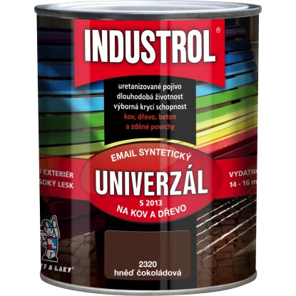 INDUSTROL Email na kov a dřevo S2013 UNIVERZÁL 2430 čokoládově hnědá 750 ml